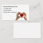 Eingeschriebene medizinische Erwärmung Visitenkarte (Vorne/Hinten)