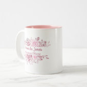 Eingeschriebene Nurse-Rose Zweifarbige Tasse (Vorderseite Links)