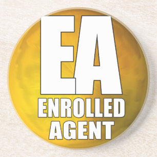 EINGESCHRIEBENER AGENT EA LOGO UNTERSETZER