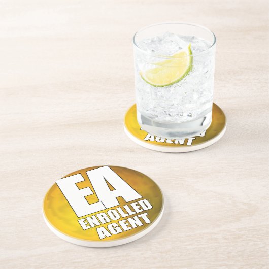 EINGESCHRIEBENER AGENT EA LOGO UNTERSETZER (Seite)