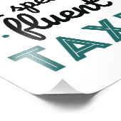 Eingeschriebener Agent I spricht fließende Steuern Fotodruck (Ecke)