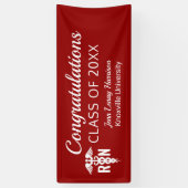 Eingeschriebener Krankenpfleger Abschluss Medizini Banner (Vertikal)