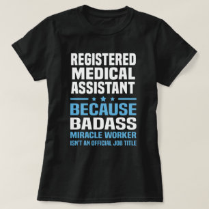 Eingeschriebener medizinischer Assistent T-Shirt