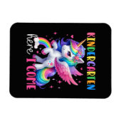 Eingeschultes Einhorn Kindergarten Magnet (Horizontal)