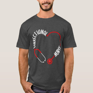 Eingesetzte Krankenschwester Stethoskop Krankensch T-Shirt