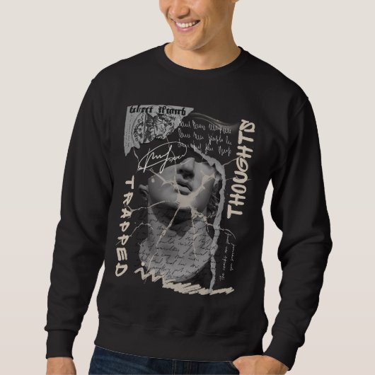 Eingesperrt in Thoughts Streetwear | Ästhetische G Sweatshirt (Vorderseite)