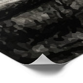 Eingesperrte Gedanken – Kohlestifte Schwarz und We Poster (Ecke)