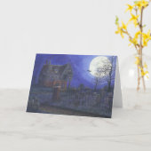 Eingesperrte Spuk Haus-Gruß-Karte Karte (Gelbe Blume)