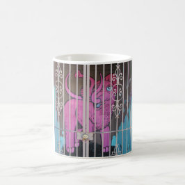 Eingesperrter Elefant Kaffeetasse