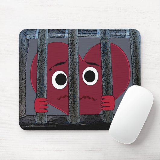 Eingesperrtes Herz Mousepad (Mit Mouse)