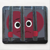 Eingesperrtes Herz Mousepad (Vorne)