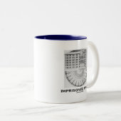 Eingesperrtes Innere (Jeremy Bentham Panopticon) Zweifarbige Tasse (VorderseiteRechts)