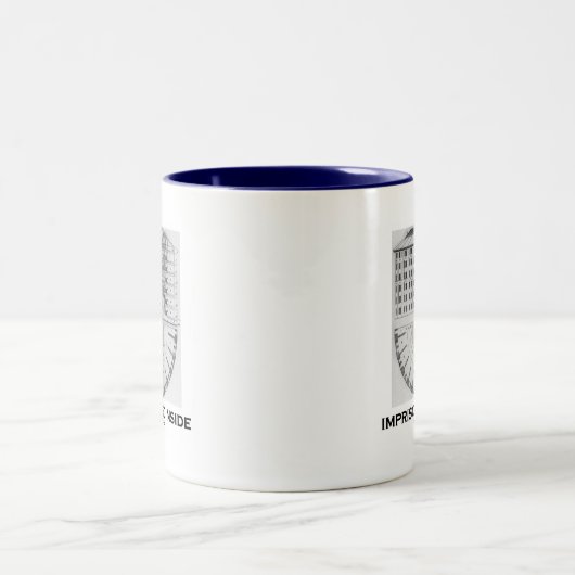 Eingesperrtes Innere (Jeremy Bentham Panopticon) Zweifarbige Tasse (Mittel)