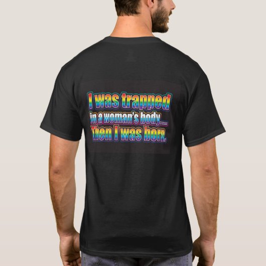 Eingespertes T-Shirt (Rückseite)
