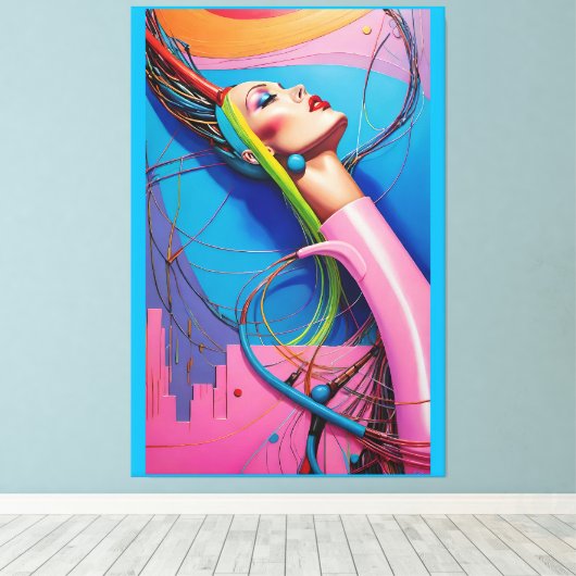 eingesteckt leinwanddruck (Insitu (Holzboden))