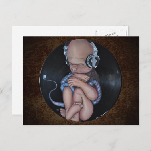 eingesteckt postkarte (Vorne/Hinten)