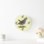 Eingestufte Wachteln Runde Wanduhr (Zuhause)