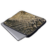 EINGESTUFTES BAUMRINDE-MUSTER LAPTOPSCHUTZHÜLLE (Vorne Knopf)