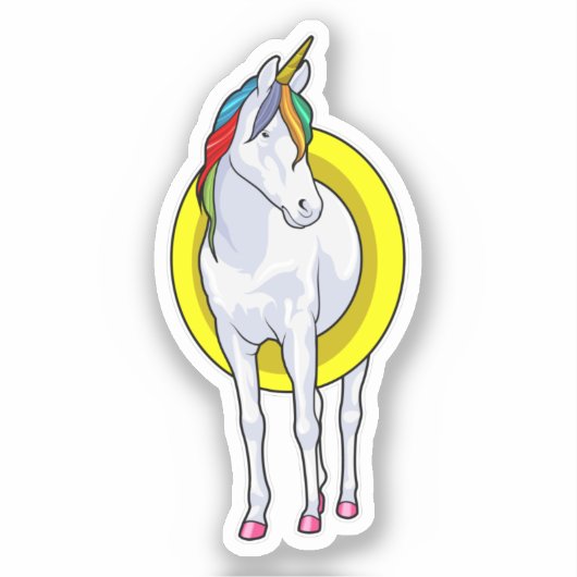 Eingetaucht im Schwimmen mit dem Schwimmring Aufkleber (Vorderseite)