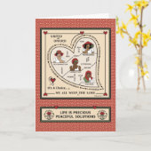 Eingeteilte oder geteilte 1_Grußkarte Karte (Gelbe Blume)