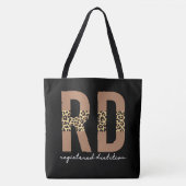 Eingetragene Dietitian Cheetah Print RD Geschenke Tasche (Vorderseite)