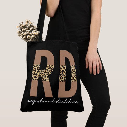 Eingetragene Dietitian Cheetah Print RD Geschenke Tasche (Von Nahem)