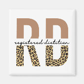 Eingetragene Geschenke von Dietitian Cheetah Magnet (Vorne)