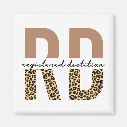 Eingetragene Geschenke von Dietitian Cheetah Magnet (Vorne)