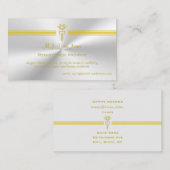 Eingetragene Hebamme mit goldenem Logo Begleitkarte (Vorne/Hinten)