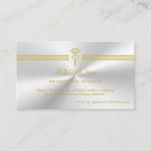 Eingetragene Hebamme mit goldenem Logo