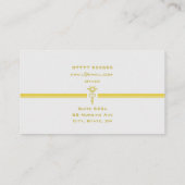 Eingetragene Hebamme mit goldenem Logo Begleitkarte (Rückseite)