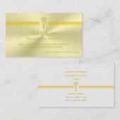 Eingetragene Hebamme mit goldenem Logo Begleitkarte (Vorne/Hinten)