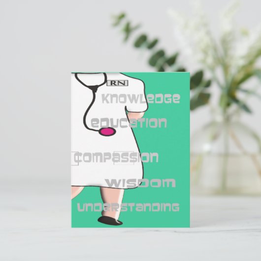 Eingetragene Krankengeschenke Postkarte (Stehend Vorderseite)