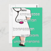 Eingetragene Krankengeschenke Postkarte (Vorne/Hinten)