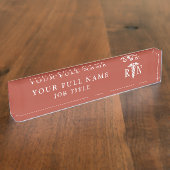 Eingetragene Krankenschwester Caduceus Medical Ter Namensplakette (Seite)