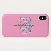 Eingetragene Krankenschwester RN Caduceus auf Pink Case-Mate iPhone Hülle (Rückseite (Horizontal))
