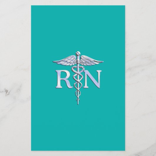 Eingetragene Krankenschwester RN Caduceus auf Türk Flyer (Vorne)