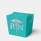 Eingetragene Krankenschwester RN Silver Caduceus a Geschenkschachtel (Vorderseite)