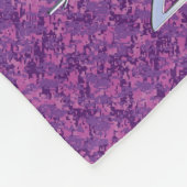 Eingetragene Krankenschwester Silver Caduceus Pink Fleecedecke (Ecke)