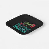 Eingetragene Krankenschwester Stethoscope Santa El Pappteller (Gewinkelt)