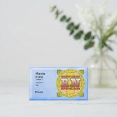 Eingetragene Krankenversicherungskarten Visitenkarte (Stehend Vorderseite)