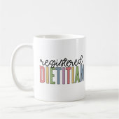 Eingetragene mehrfarbige FuE-Geschenke Kaffeetasse (Links)