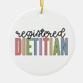 Eingetragene mehrfarbige FuE-Geschenke Keramik Ornament (Vorne)