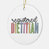 Eingetragene mehrfarbige FuE-Geschenke Keramik Ornament (Links)