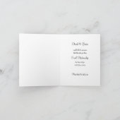 Eingetragene Ringe Silver BLK - Save the Date Kart Ankündigung (Innenseite)