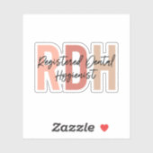 Eingetragene zahnhygienische Geschenke, Zahnhygien Aufkleber (Blatt)