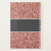 Eingetragener medizinischer Rosa-Glitzer Personali Planer (Rückseite)