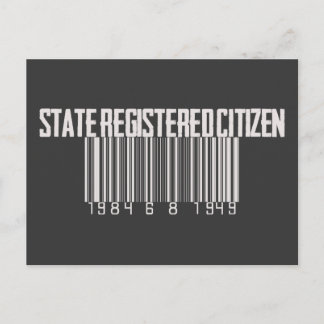 Eingetragener Staat Postkarte