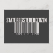 Eingetragener Staat Postkarte (Vorderseite)