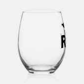 Eingetragenes Nurse RN Edelstahlglas Weinglas Ohne Stiel (Rechts)